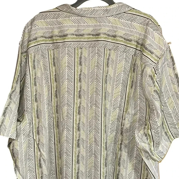 Tommy Bahama Silk Blend Print Short Sleeve Button Down Size XXL - Picture 5 of 8